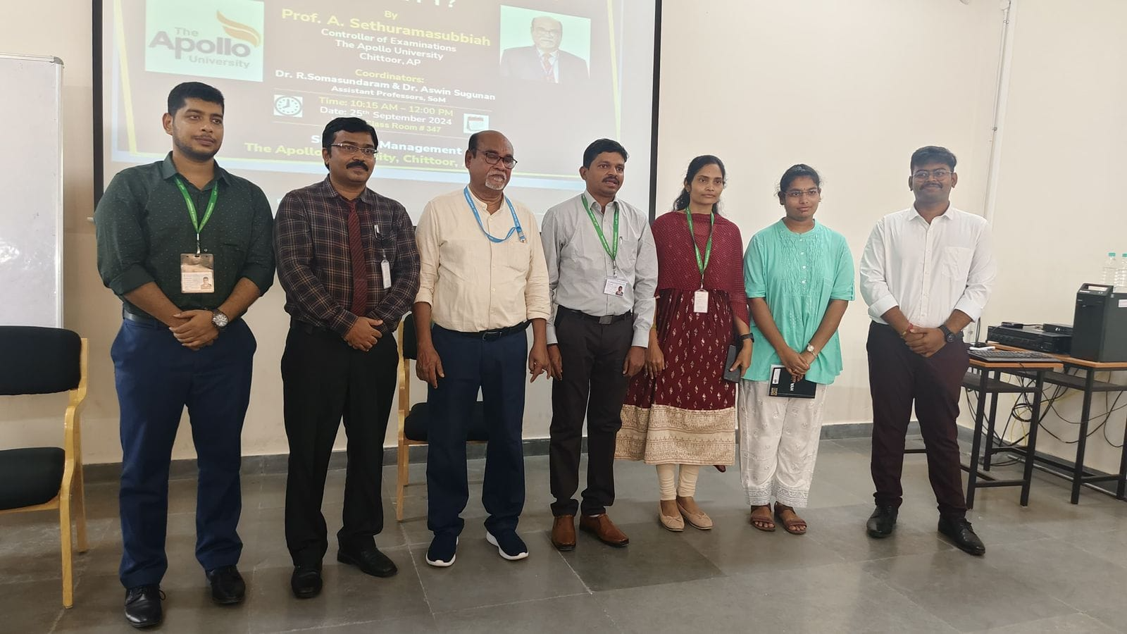 Invited Lecture on “Who Am I?” by Prof. A. Sethuramsubbaiah