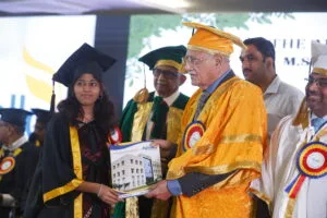Dr Prathap C. Reddy awards a degree to a graduate at The Apollo University pic 11