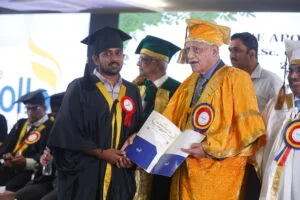 Dr Prathap C. Reddy awards a degree to a graduate at The Apollo University pic 15