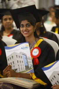 Students at The Apollo University attentively participate in their convocation ceremony pic 2