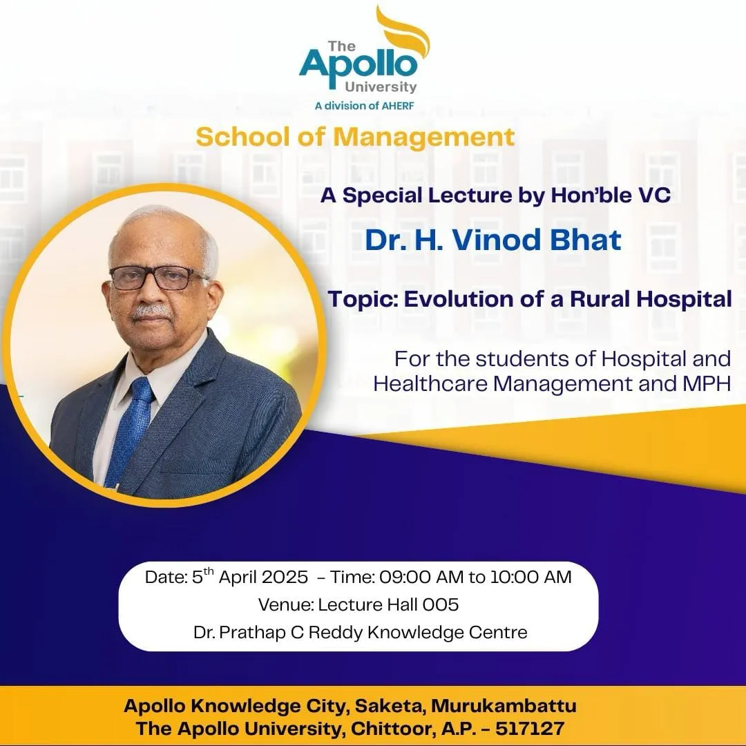 Special Lecture by Hon’ble VC Dr. H. Vinod Bhat