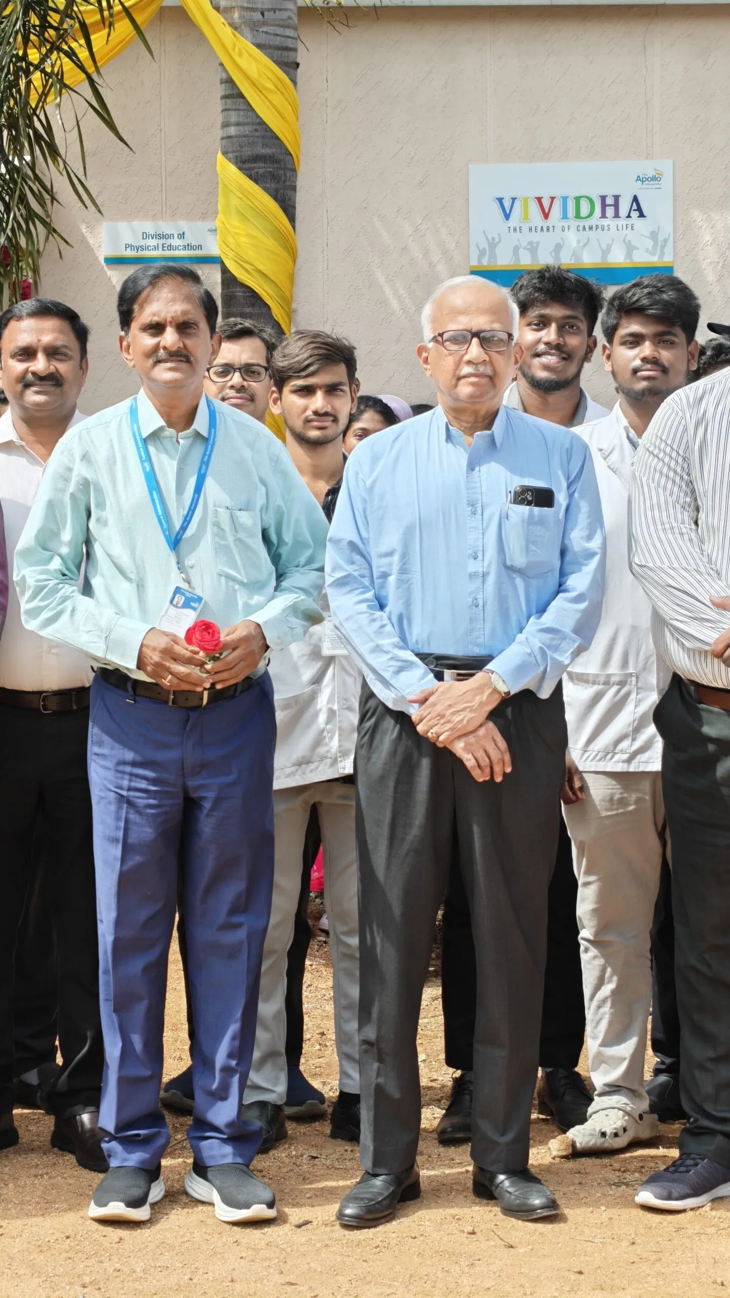 Dr. H. Vinod Bhat and Prof. Potharaju present during the ECO inauguration of VIVIDHA - Hub.