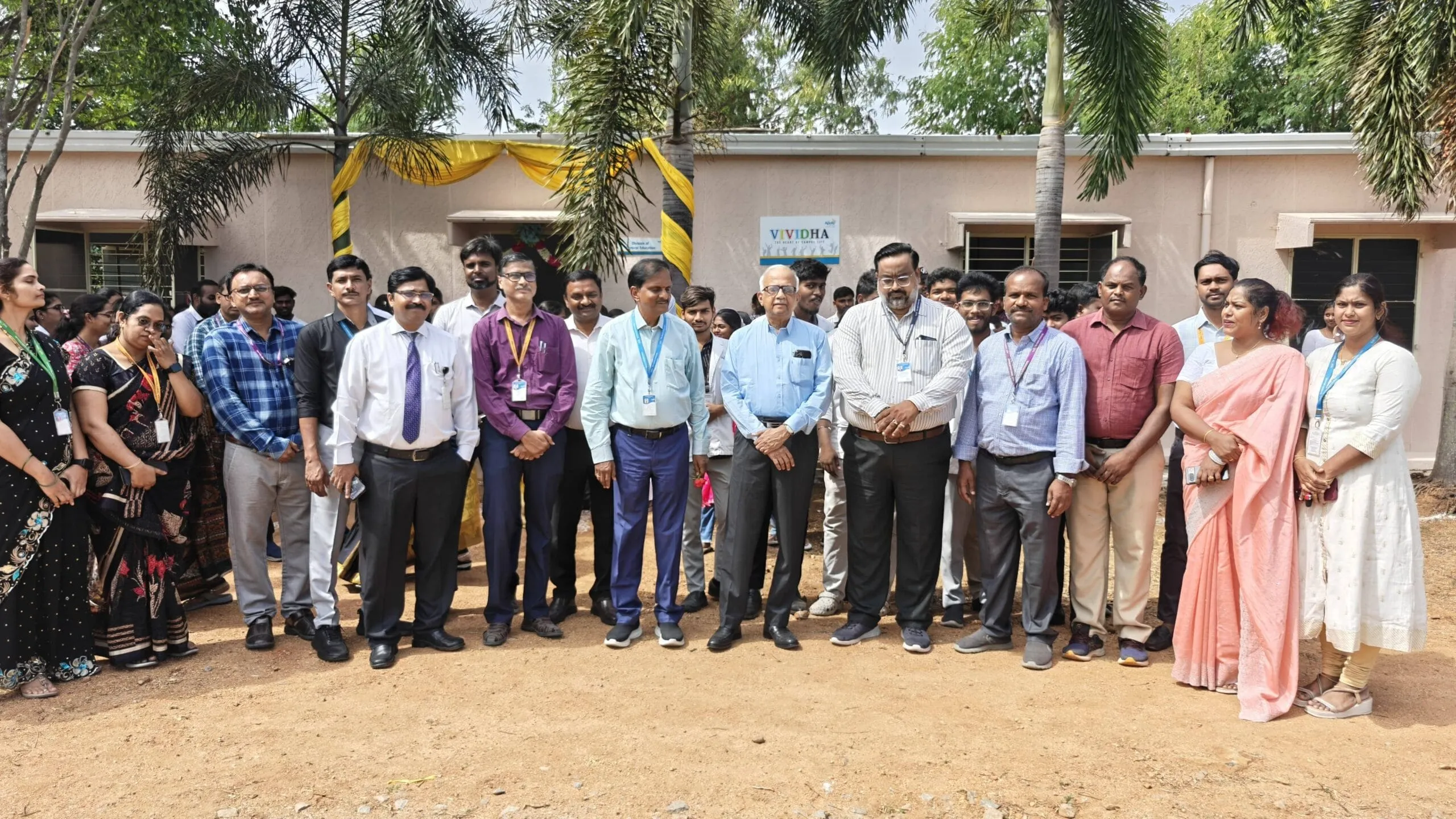 Participants gathered happily for a group photo following the ECO inauguration of VIVIDHA - Hub.