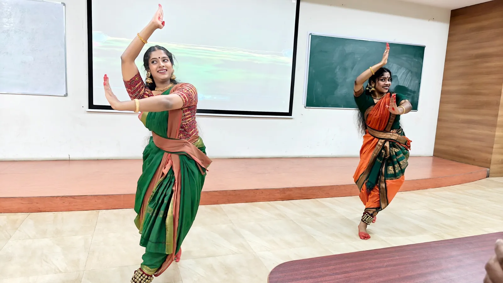 Dance performance in Bharatanatyam style at The Apollo University club inauguration.