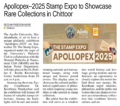 Media report on Apollophex 2025 showcasing student innovations
