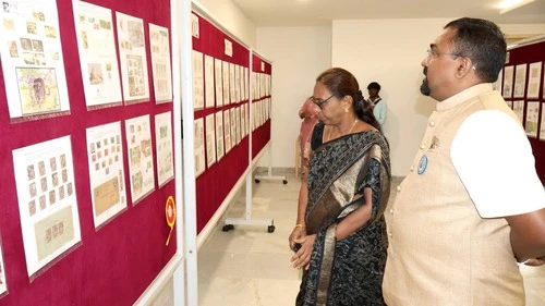 Guests visiting display booths at ApolloPEX-2025 hosted by The Apollo University.