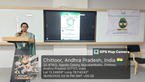 Dr. Feroz Begum coordinates student eco activities on ozone protection