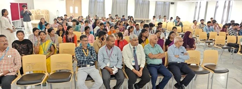 Attendees participating in the Swachh Bharat Mission initiative at the venue.