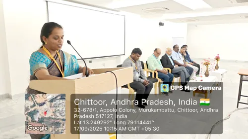 Dr. Sangeeta guiding students in robotics and app development workshop at Apollo University