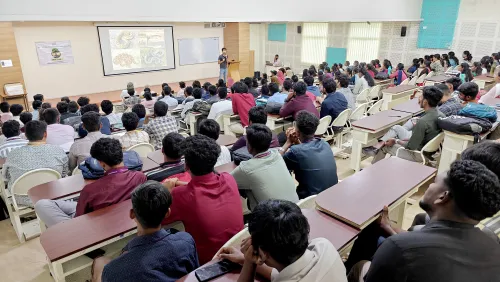 Students learning about wildlife in an interactive session at Apollo University