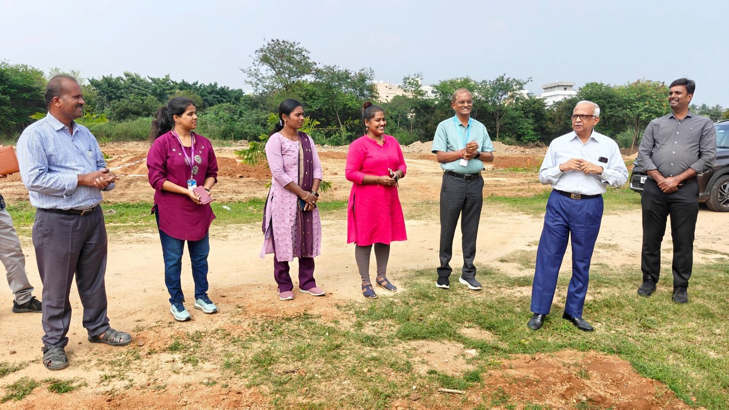 Rose-Garden-Plantataion-Drive-Dr.-H-Vinod-Bhat-Prof.-M-Potharaju-and-Other-Guests