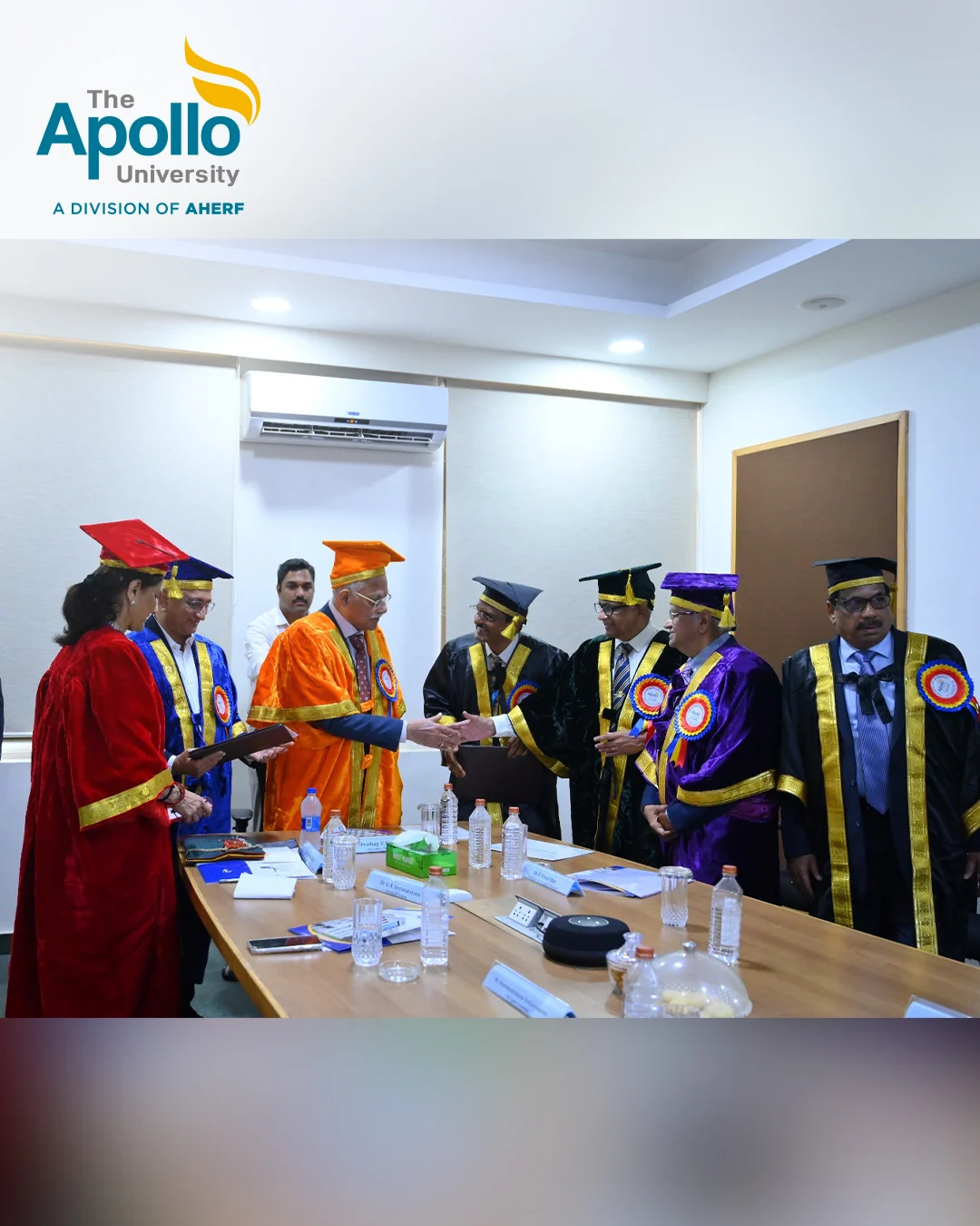 MoU was exchanged between Dr. K. N. Satyanarayana, Director, IIT Tirupati, and Prof. M. Potharaju, Registrar, The Apollo University, in the pres[1]