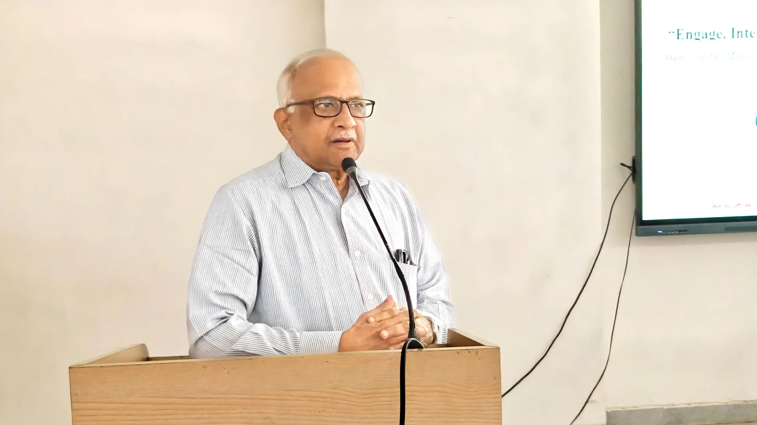 Faculty Upskilling Workshop. Address by Chief Guest, Dr. H Vinod Bhat