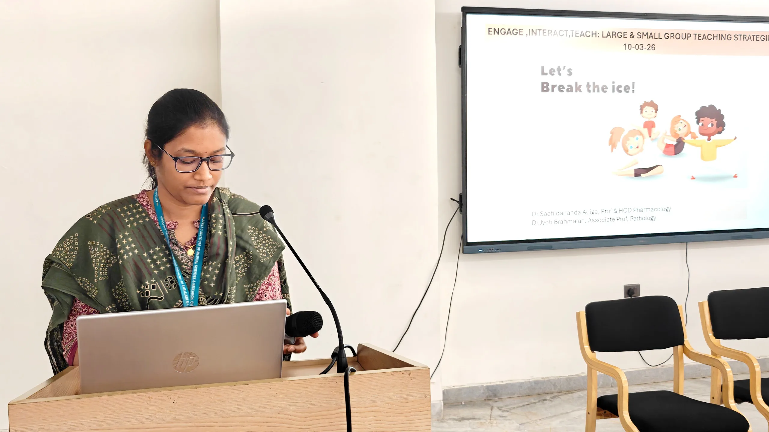 Faculty Upskilling Workshop. Resourse Person, Dr. Jyothi, AIMSR