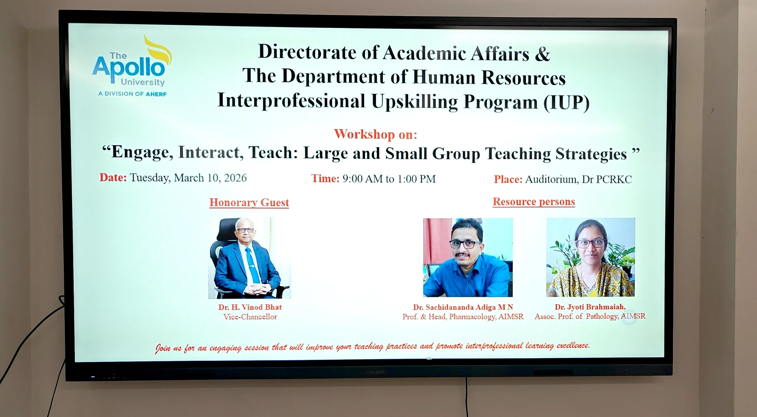 Faculty Upskilling Workshop_
