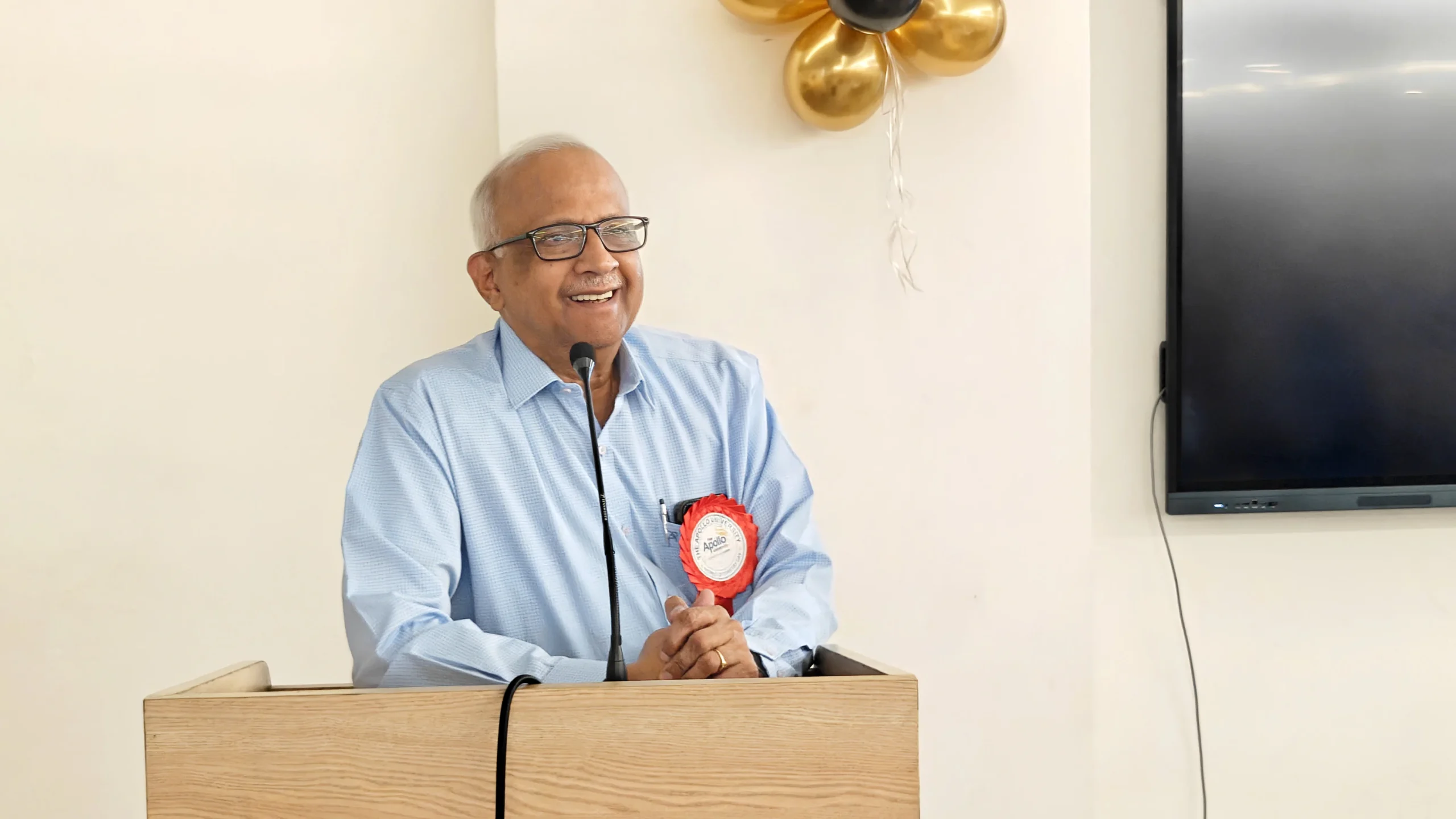World Optometry Day Dr. H Vinod Bhat, VC TAU Addressing the audience 1