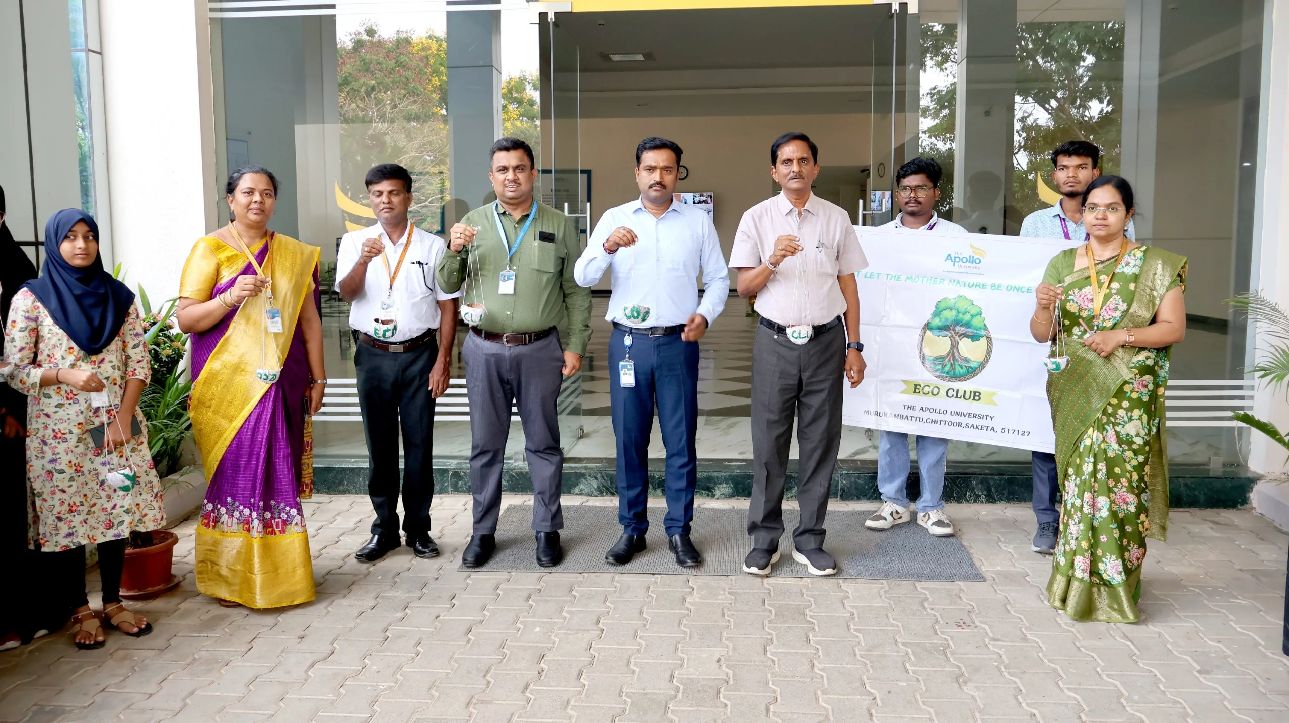 Quenching Birds’ Thirst: Eco Club Students Create Bird Feeders from Coconut Shells