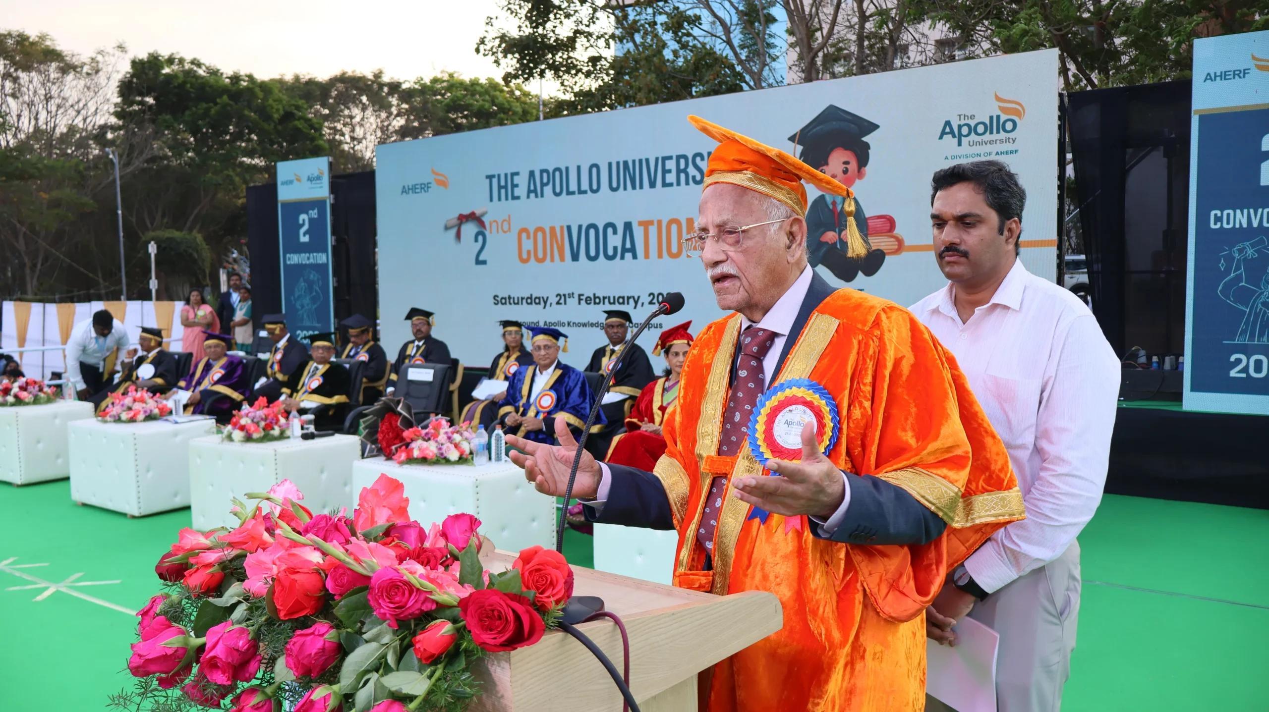 Dr Prathap C. Reddy attend The Apollo University's 1st Convocation pic 4